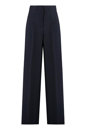 Cervo wool blend trousers-0